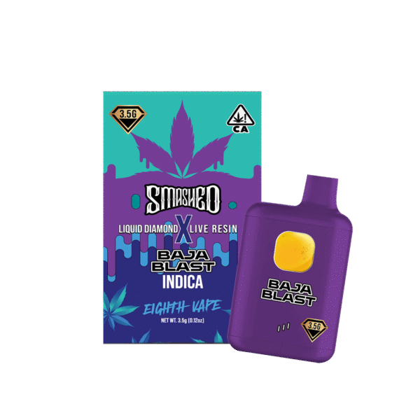 Smashed 3.5g Baja Blast LD x LR Disposable (Indica)