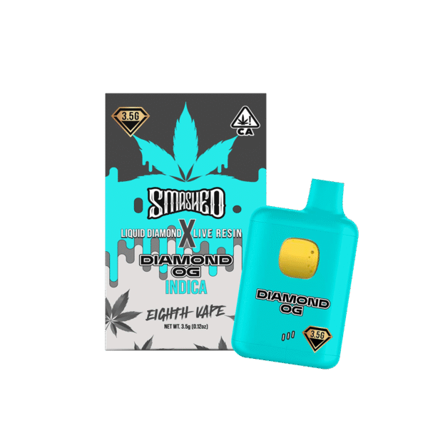 Smashed 3.5g Diamond OG LD x LR Disposable (Indica)