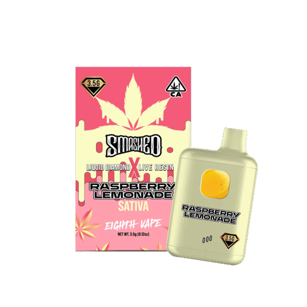 Smashed 3.5g Raspberry Lemonade LD x LR Disposable (Sativa)