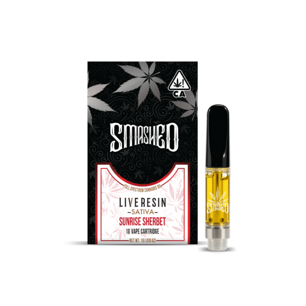 Smashed Cartridge Live Resin 1g Sunrise Sherbet (Sativa)